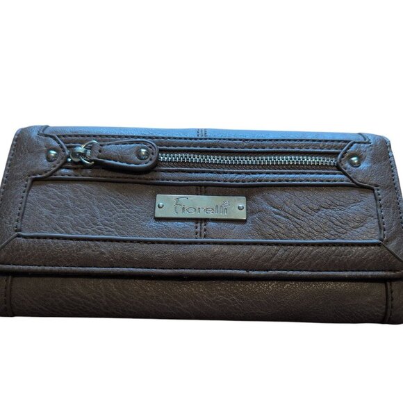 Fiorelli Bi Fold Wallet Brown Flexible Leather with Credit Card/Change Slots - Picture 1 of 5